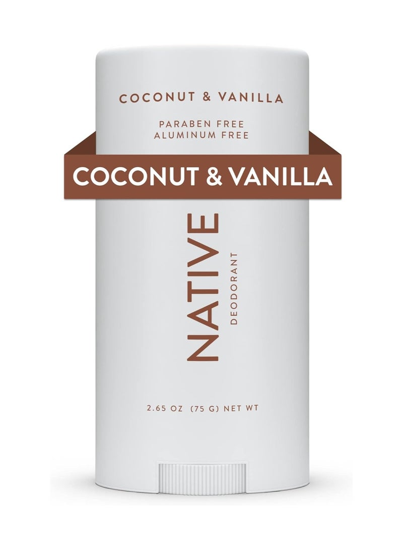 native Deodorant - Natural Deodorant for Women and Men - Vegan, Gluten Free, Cruelty Free - Aluminum Free, Free of Parabens & Sulfates - Coconut & Vanilla - Image 1