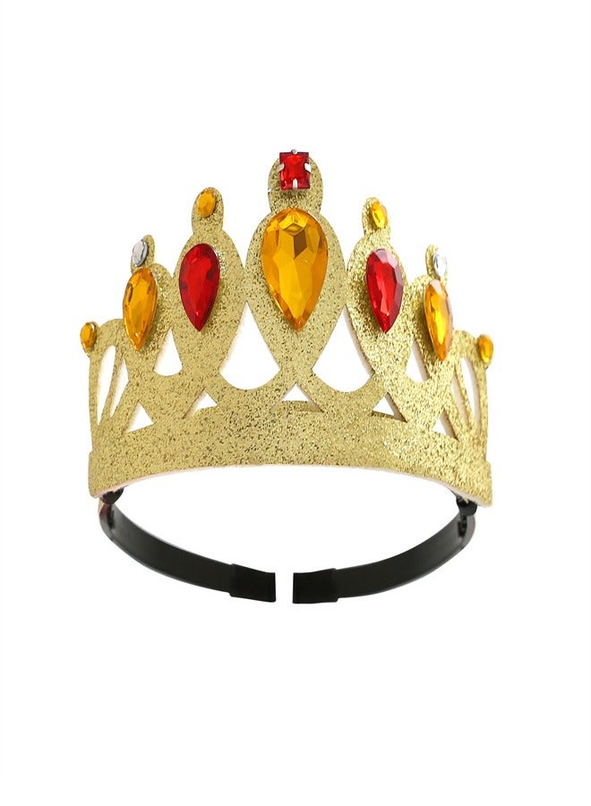 Loquat New Birthday Gift Children's Crown Hairband  red  - Image 3