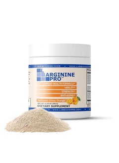 Health & Household L-Arginine Pro | L-Arginine Supplement Powder | 5,500Mg Of L-Arginine Plus 1,100Mg L-Citrulline (Orange, 1 Jar)  - Image 1