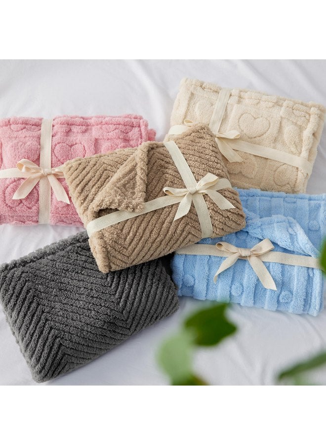 Bedsure Bedsure Dog Blanket for Small Dogs Washable - Soft Fluffy Puppy Blanket with Premium 300GSM Coral Fleece, Cozy Calming Cat Blankets for Indoor Cats, Fuzzy Pet Blanket for Kitten Doggy, Pink, 25x35IN - Image 3