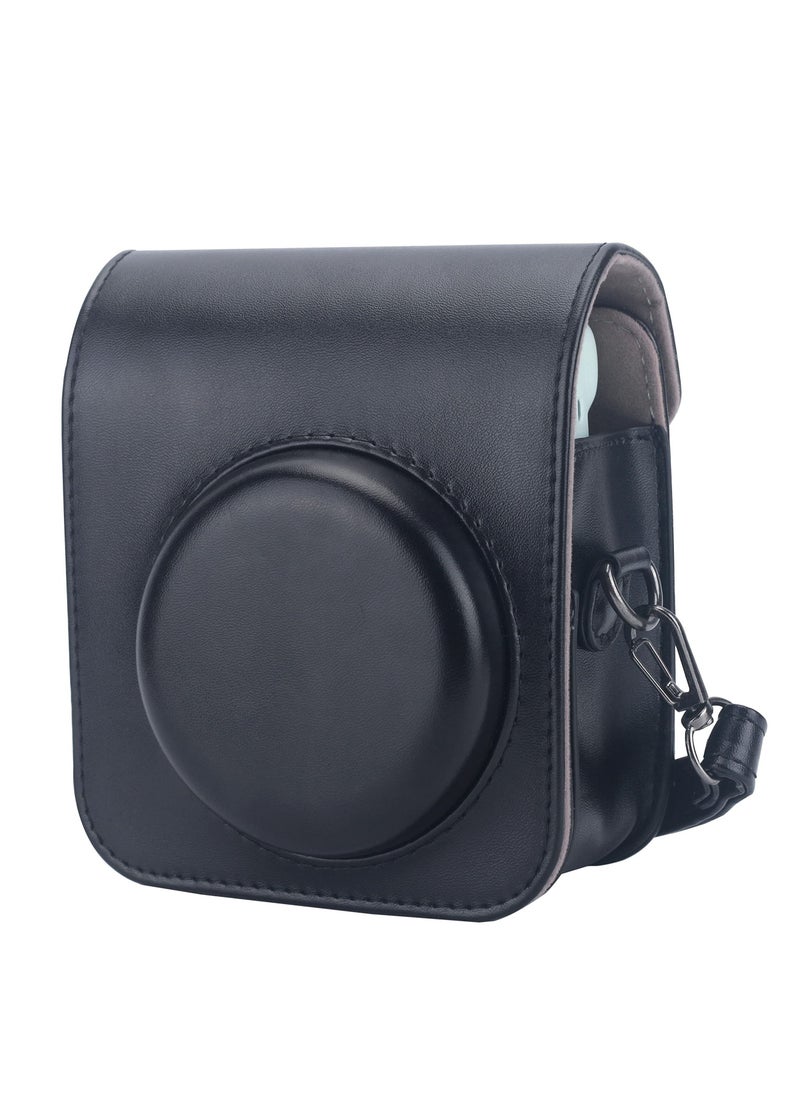 Protective Case Compatible with Fujifilm Instax Mini 12 Instant Film Camera with Accessory Pocket and Adjustable Strap