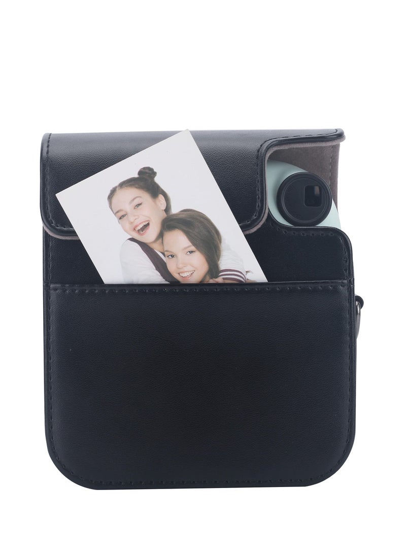 Protective Case Compatible with Fujifilm Instax Mini 12 Instant Film Camera with Accessory Pocket and Adjustable Strap