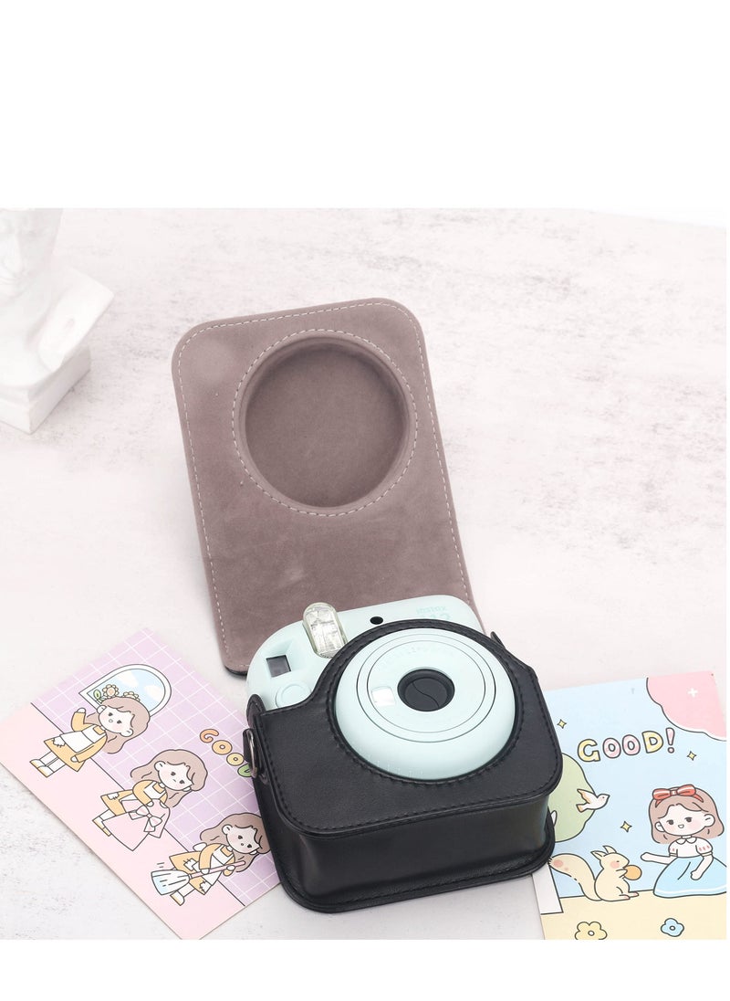 Protective Case Compatible with Fujifilm Instax Mini 12 Instant Film Camera with Accessory Pocket and Adjustable Strap