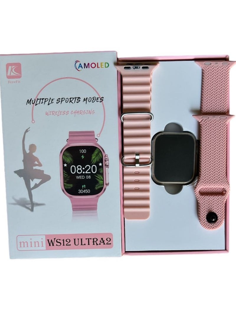 FereFit - Smart Watch MINI WS12 ULTRA2 Health Fitness Tracker Sport Watch 39MM-Gold - Image 1