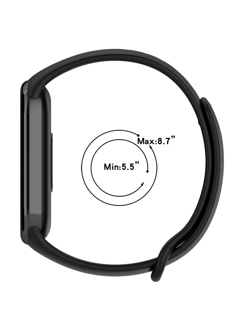 OLYSON 4-piece replacement strap for Xiaomi Smart Band 8/9,Soft Silicone Clip Replacement Band For Xiaomi Mi Band 8 / Band 9 - Image 5