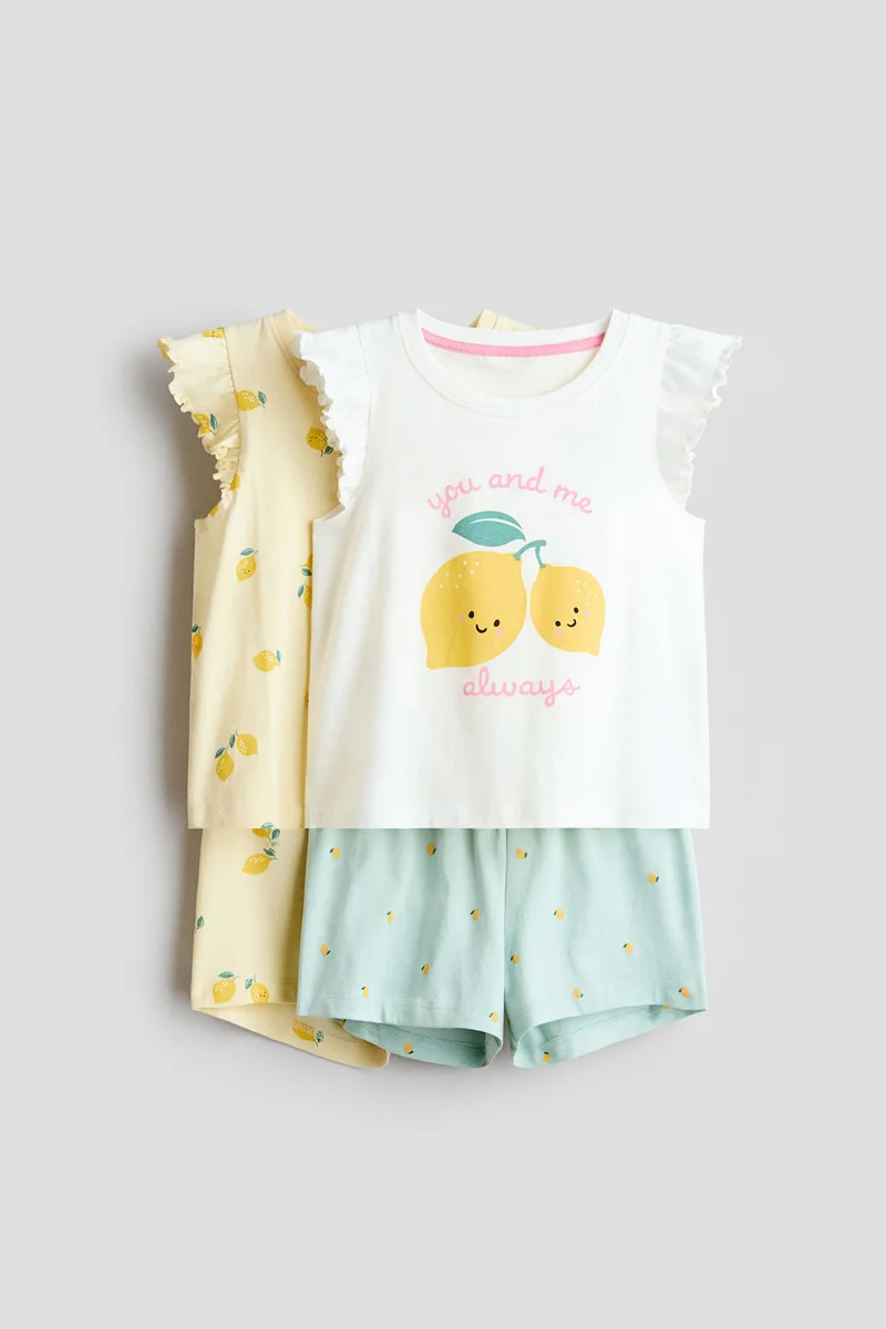 H&M 2-pack flutter-sleeve pyjamas