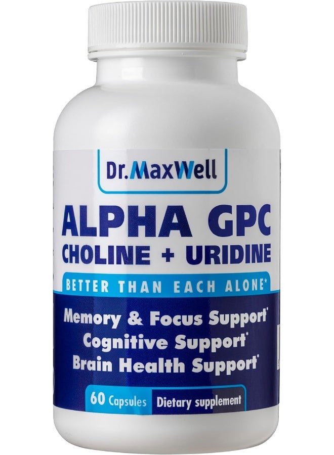 Dr. Maxwell Alpha GPC 600mg + Uridine, a Choline Enhancer - Image 1