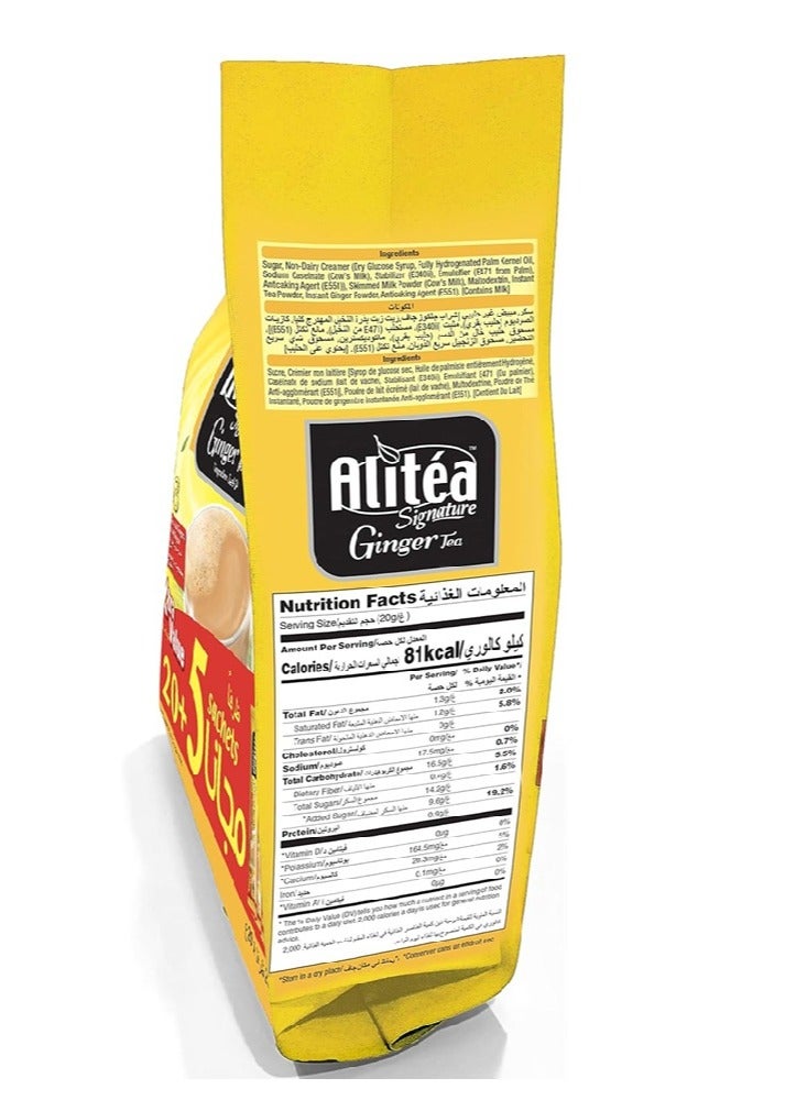 Alitea Instant Ginger Tea - 20g - 20 + 5 Free  - Image 3