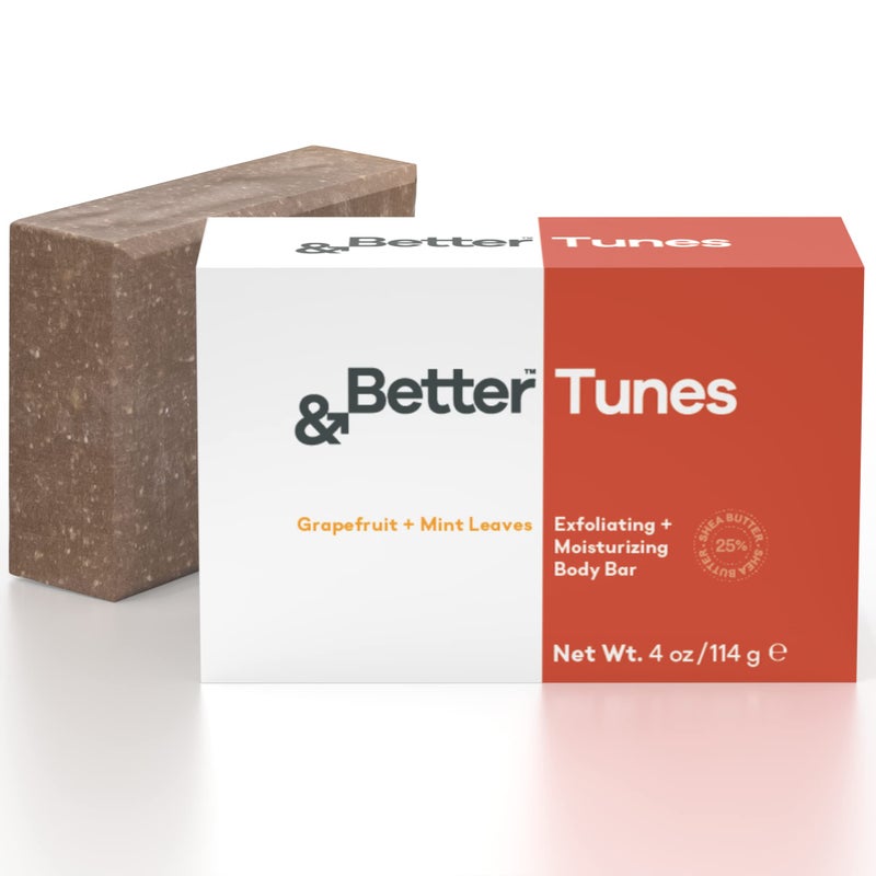 Better Natural Body Bar Soap for Men HeavyDuty Grit Scrub Bar with Pumice Exfoliating Moisturizing Handmade in Canada with Organic Shea Butter Premium Citrus Scent