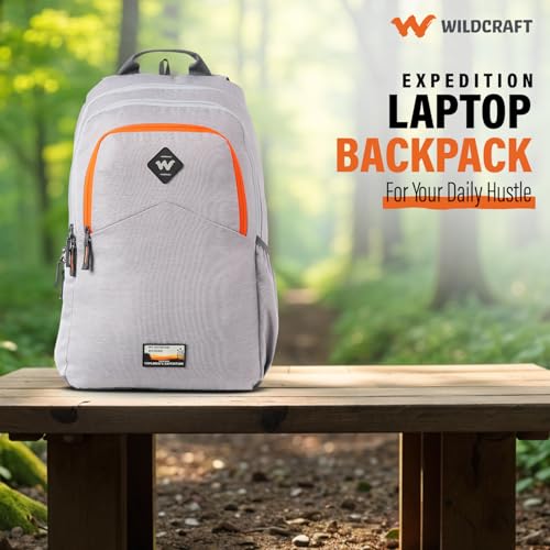 Wildcraft Polyester Backpack for Unisex Expedition LPBP 40 4 Compartment Laptop Backpack | Unisex Durable Lightweight & Stylish Ideal for Travel School Work & Daily Use (Blk_Twill),Grey - Image 2
