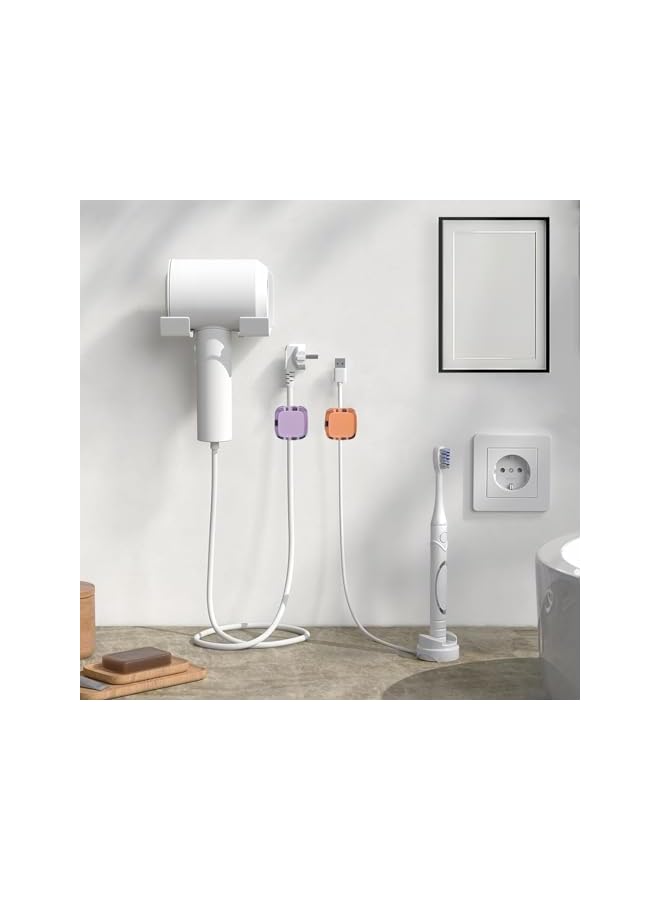 Green Tiger 6 Pack Magnetic Cable Clips, Cord Holder for Nightstand, Under Desk Cable Management Smooth Adjustable Computer Accessories, Adhesive Wire Organizer for Desktop Home Office Kitchen Desk Phone Car - Image 5