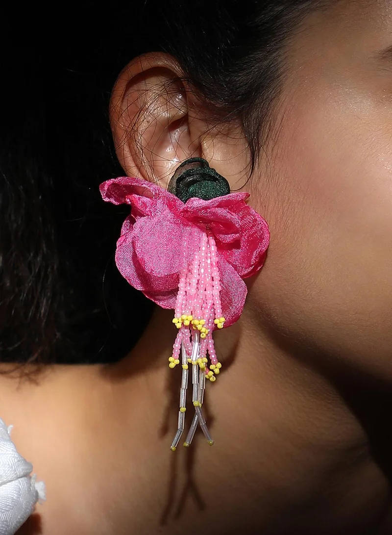 سوهي فلوريل أقراط متدلية مجوهرات اصطناعية