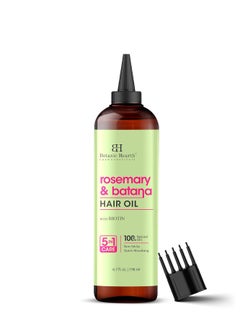 Botanic Hearth Botanic Hearth Rosemary & Batana Hair Oil (6.7 fl oz) | Revitalizing and Strengthening Hair Treatment for Fuller, Healthier-Looking Hair | Paraben Free | Suitable for All Hair Types  - Image 1