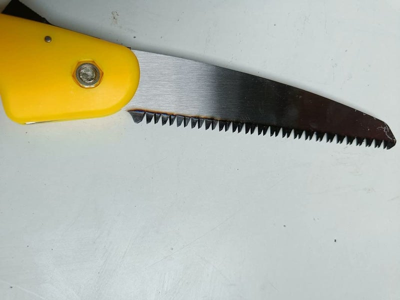 FTE Foldable Garden Saw Hand Pruning saw For Gardening Camping and Tree Branch wood Cutting Foldable Pruner Cutter Chromium Steel Manual Pruner Pack of 1 - Image 3