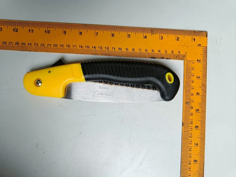 FTE Foldable Garden Saw Hand Pruning saw For Gardening Camping and Tree Branch wood Cutting Foldable Pruner Cutter Chromium Steel Manual Pruner Pack of 1 - Image 1