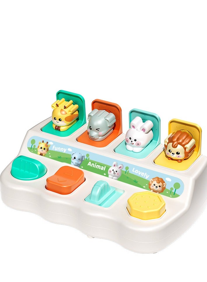 دوركو الابتكار الذكي طفل منبثقة لعبة، لعبة تعلم الرضع الحسية دفع و منبثقة لعبة، لعبة تعليمية تنموية للفتيان والبنات 12 + شهر - Image 1