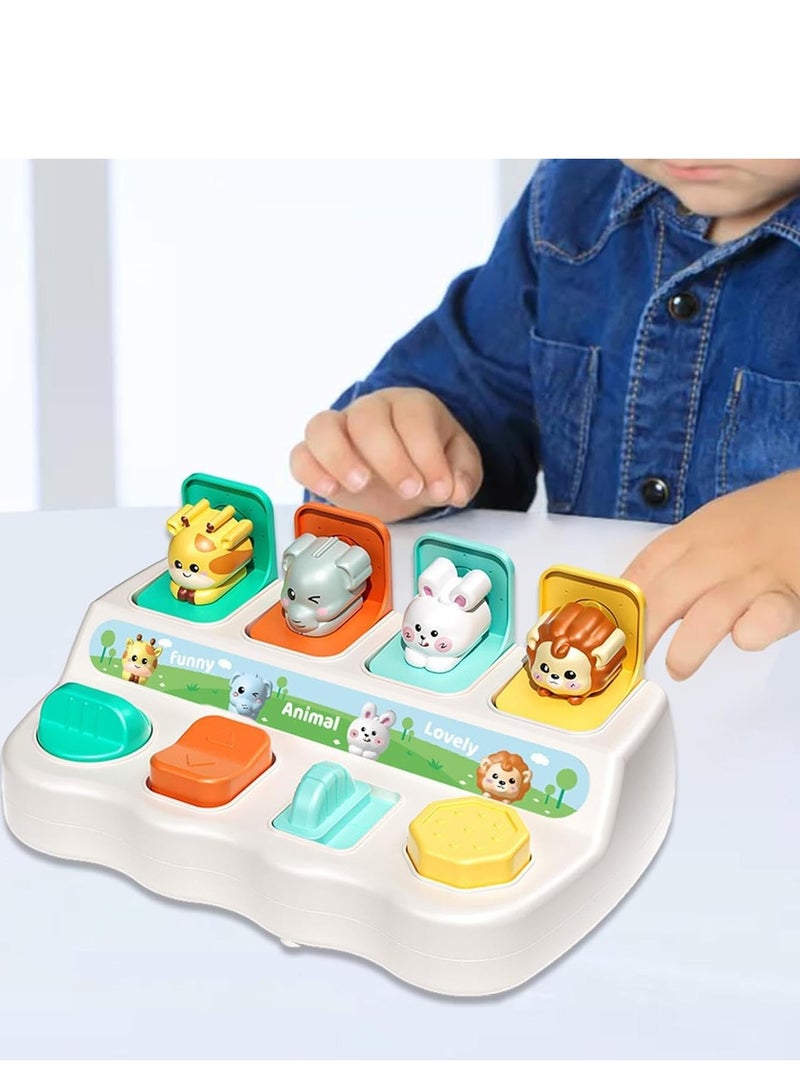 دوركو الابتكار الذكي طفل منبثقة لعبة، لعبة تعلم الرضع الحسية دفع و منبثقة لعبة، لعبة تعليمية تنموية للفتيان والبنات 12 + شهر - Image 4