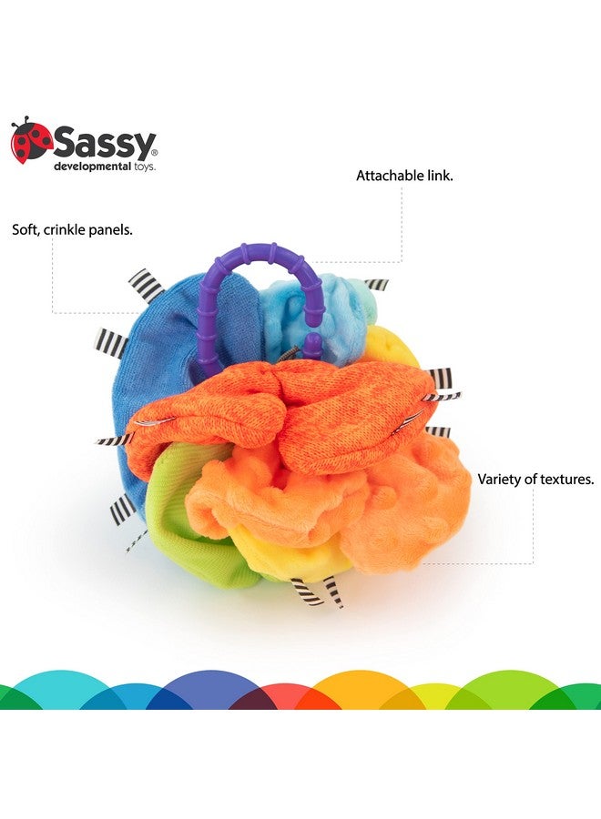 Sassy Crinkle Ball, Sensory Toy, 3+ Months - Image 3