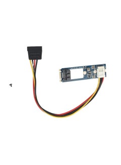 Thoraya M2 TO SATA M.2 NGFF SATA to 7Pin SATA Horizontal Converter Adapter Card+4Pin Power Cable  - Image 1