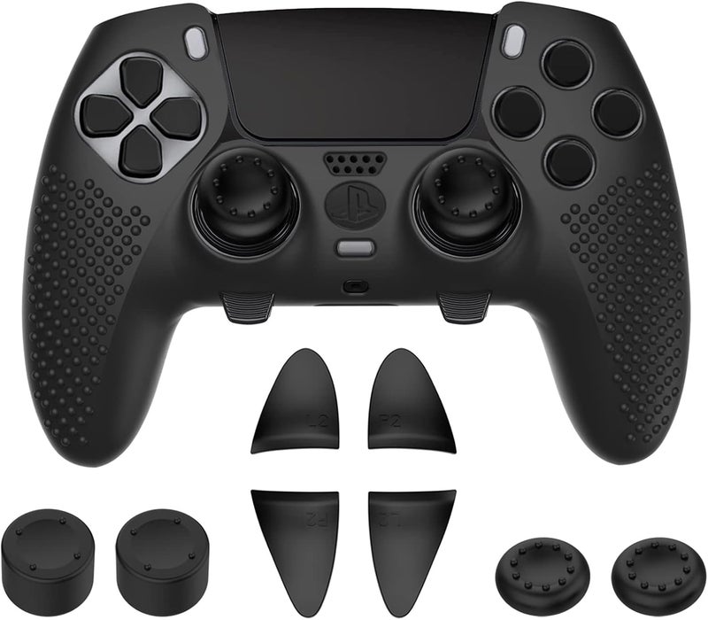 VGBUS PS5 Edge Controller Cover - Protective Case for PlayStation 5 with 4PCS Thumb Grip Caps & L2 R2 Trigger Extender - Image 5
