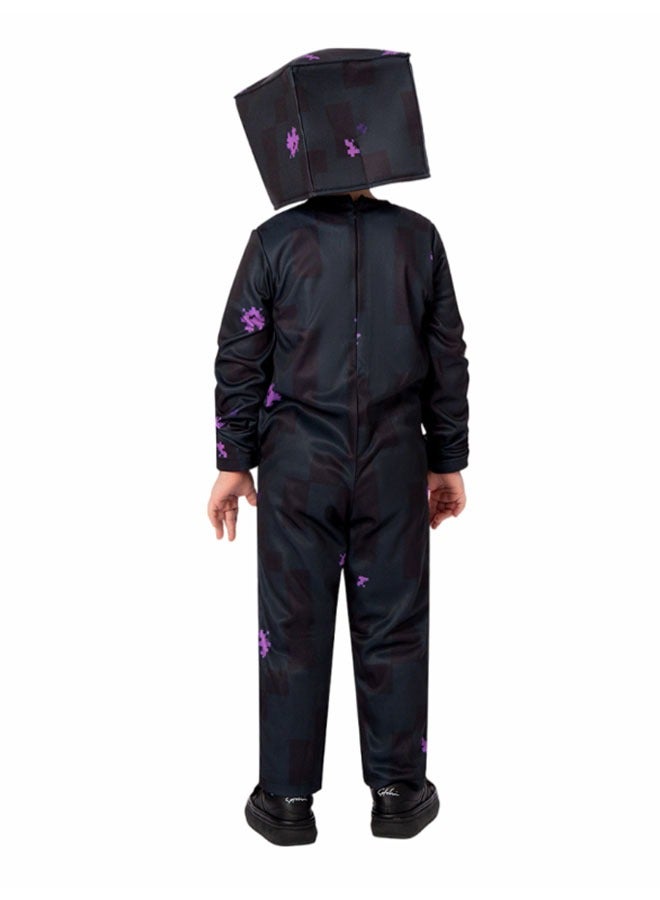 Minecraft Enderman Cosplay Game Character Party Show Costumes Headgear + Jumpsuit Two-Piece Set A gift for Minecraft fans - Image 2