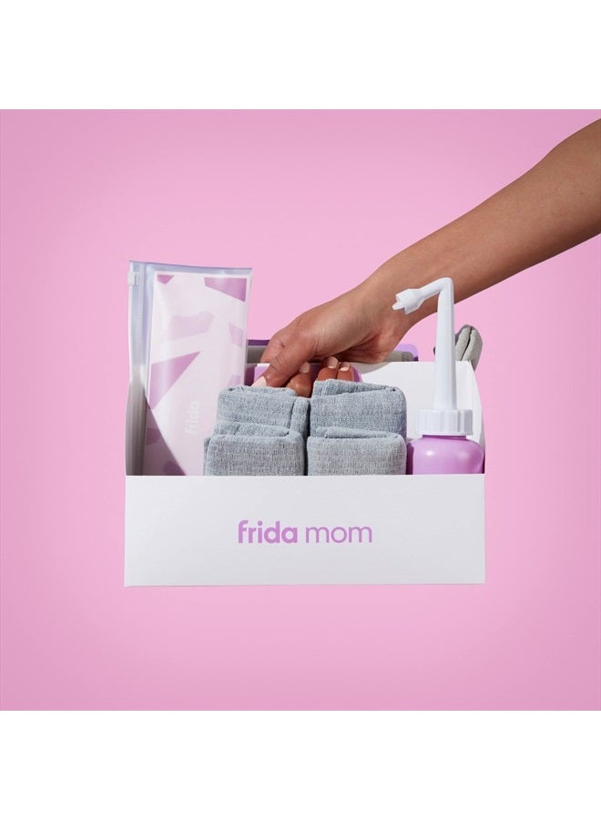 Frida Mom C-Section Recovery Kit for Labor, Delivery, & Postpartum| Socks, Peri Bottle, Disposable Underwear, Abdominal Support Binder, Shower Wipes, Silicone Scar Patches, Toiletry Bag - Image 3