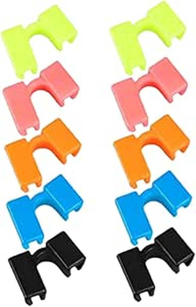 Garneck 10pcs Reusable Chopstick Helper Plastic Holder Beginner Learning Tool - Image 1