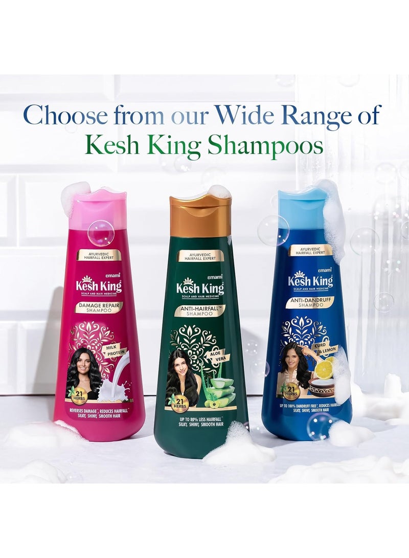 كيش كينج شامبو كيش كينج الأيورفيدا المضاد للقشرة | يقلل من تساقط الشعر | يهدئ حكة فروة الرأس | خالٍ من البارابين والسيليكون | 21 مكونًا طبيعيًا | غني باللبن الرائب والليمون والنيم | 600 مل - Image 3