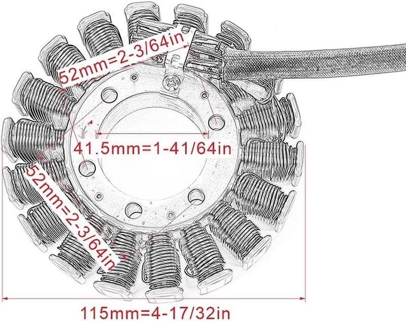 Wivplex Ignition Magneto Stator Coil for Triumph Motorcycles - Image 2