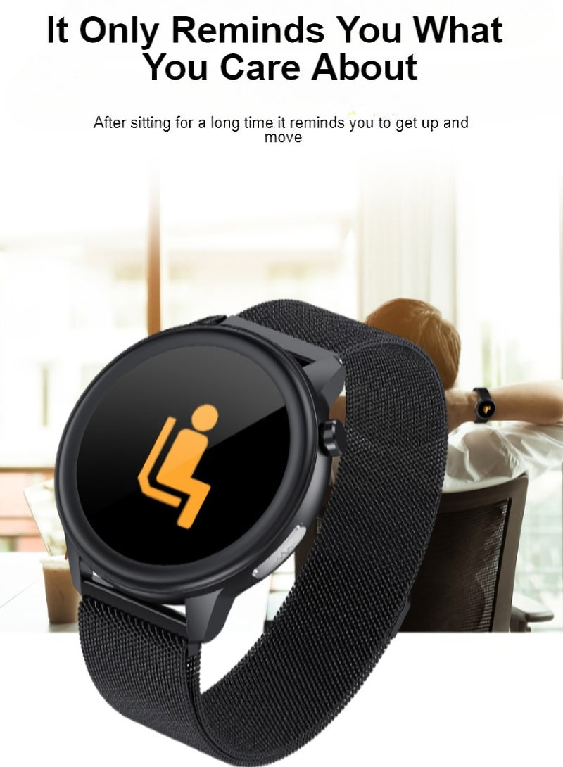 AROAQ E80 Smart Watch, Ai Artificial Intelligence Fitness Tracker Watch, Touch Screen Durable Health Monitoring Watch With ECG+PPG Body Temperature, Blood Pressure Oxygen Heart Rate Monitoring, (red glue) - Image 2