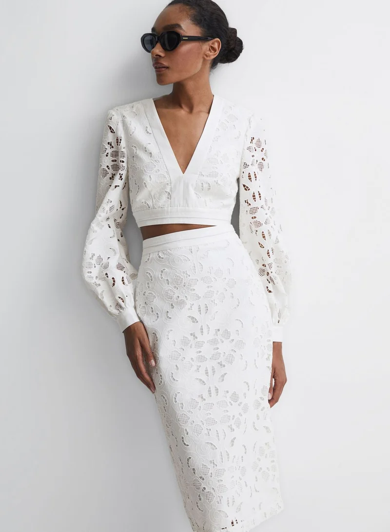 REISS High Waist Skirt