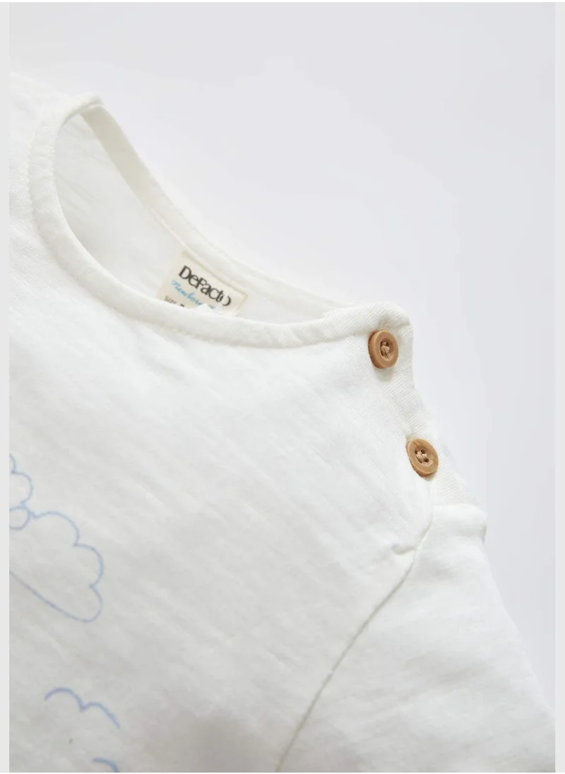 DeFacto Short Sleeve Striped Pyjama Set