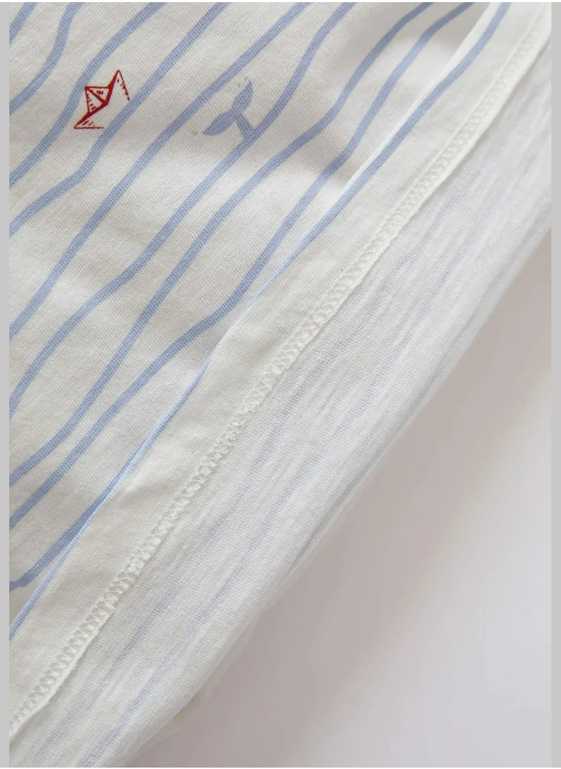DeFacto Short Sleeve Striped Pyjama Set