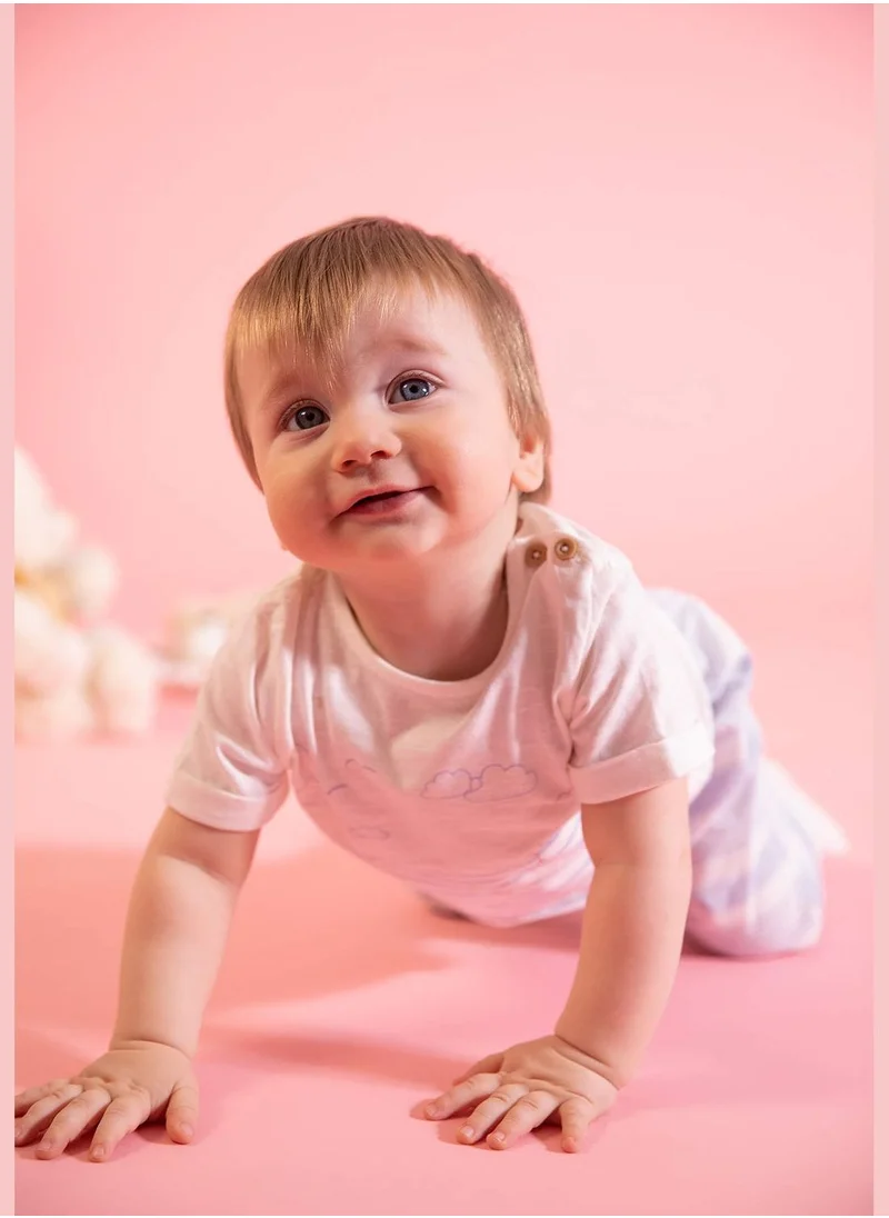 DeFacto Short Sleeve Striped Pyjama Set
