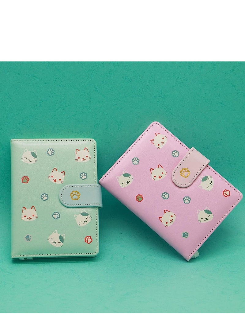 Generic Mini Pocket Notebook, 2Pcs Cat Cartoon Hardcover Writing Notebooks, Little Diary Note Pads Lined Memo Pad  Small Journal Notepad for Office Work School Supplies (4.2*5.7 160 s)  - Image 5