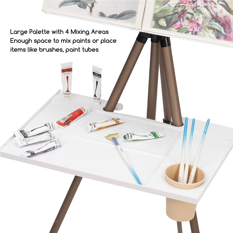 MEEDEN Watercolor Easel Stand for Painting: Adjustable Travel Plein Air Painting Easel - Collapsible Portable Tripod for Artists Adults Beginners at Home Outdoor Studio - Image 4