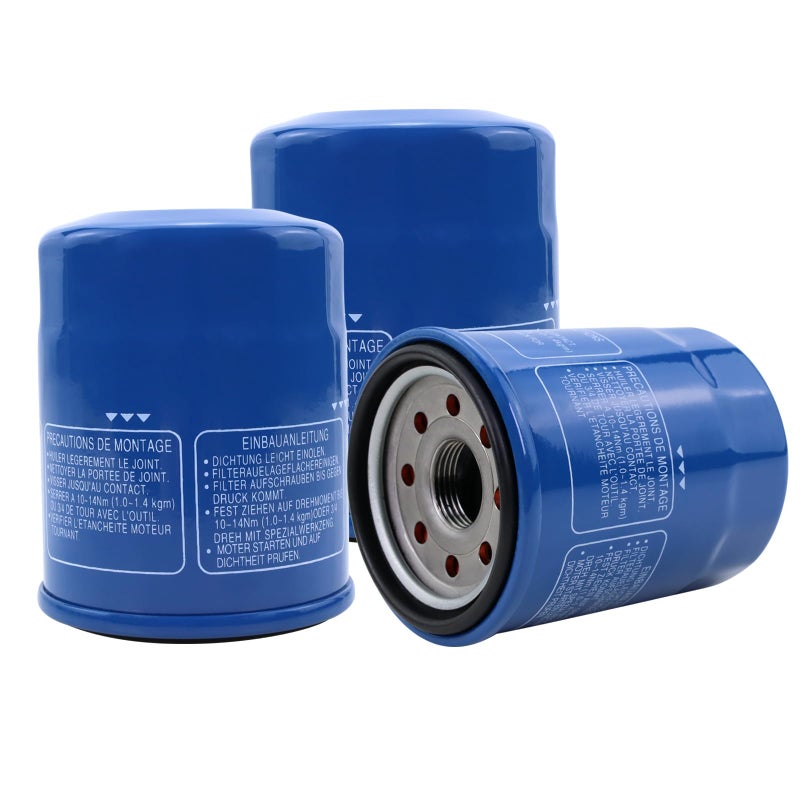 cermep auto Non-OEM 15400-PLM-A02 Replacement Oil Filter 3-Pack | High Efficiency Aftermarket Compatible with Honda Accord CR-V Civic Odyssey Pilot 1983-2022 Models - Image 1