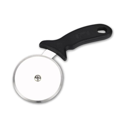 Royal Stainless Steel Large Pizza Cutter | Premium Pizza Cutter - Ideal for Cutting Pizza/Sandwich/Breads/Burger/Paratha | Rotating Slicer - Image 1