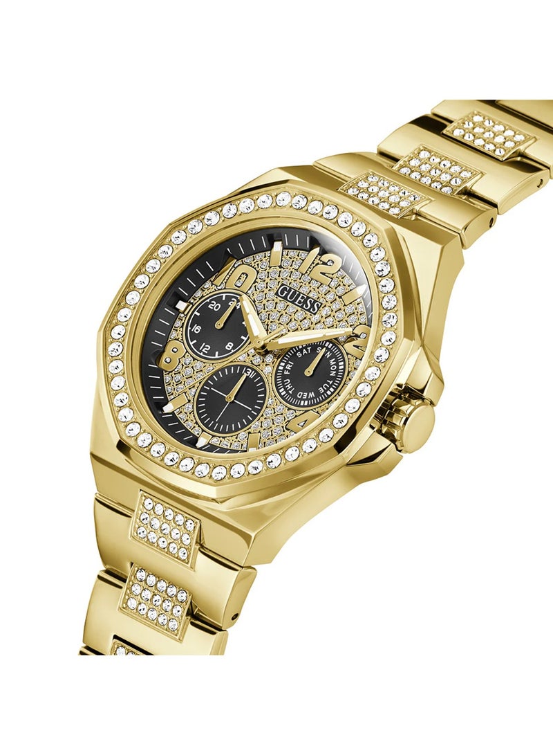 GUESS ساعة إمباير للرجال بتقنية التناظرية الذهبية PVD كوارتز GW0785G2 - 46 مم - Image 2