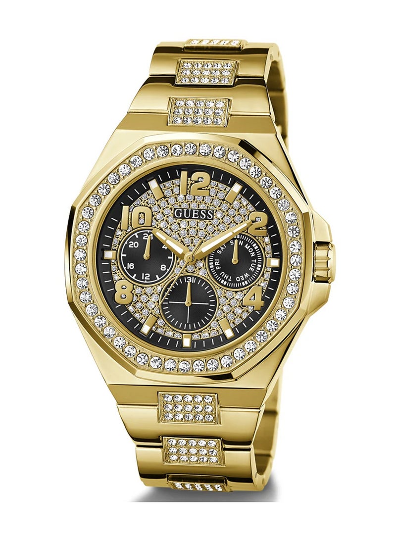 GUESS ساعة إمباير للرجال بتقنية التناظرية الذهبية PVD كوارتز GW0785G2 - 46 مم - Image 5