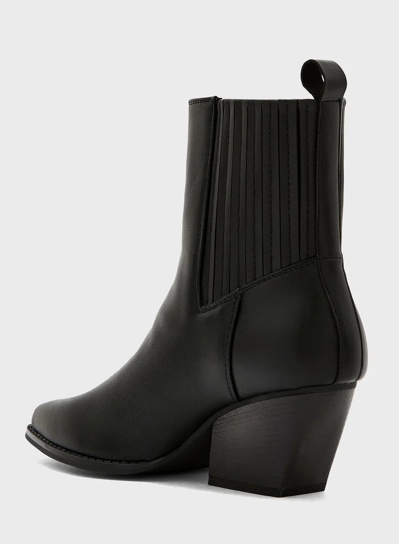 Truffle Cowboy Ankle Boots