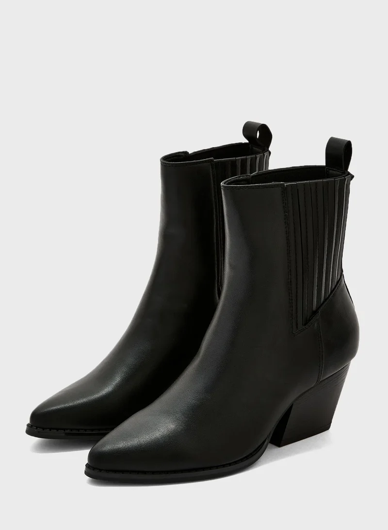 Truffle Cowboy Ankle Boots