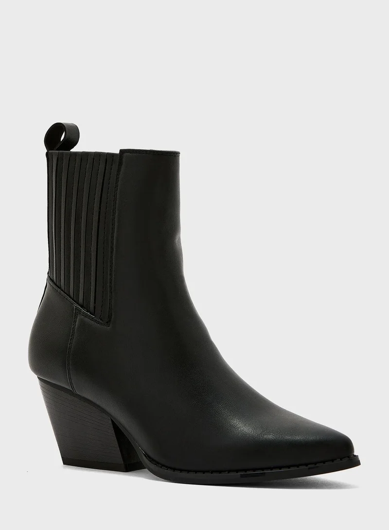 Truffle Cowboy Ankle Boots