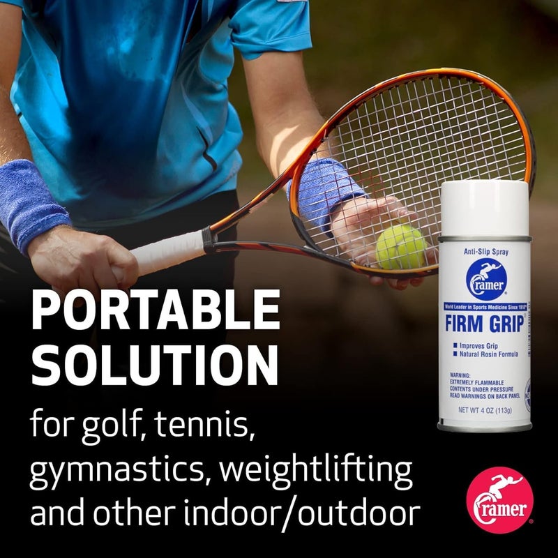 Cramer Firm Grip, Anti-Slip Grip Enhancer for Sweaty Hands & Activities Like Football, Tennis, Golf, Weightlifting, Pole Fitness & Gymnastics, Spray or Powder, 4 Ounce - Image 2