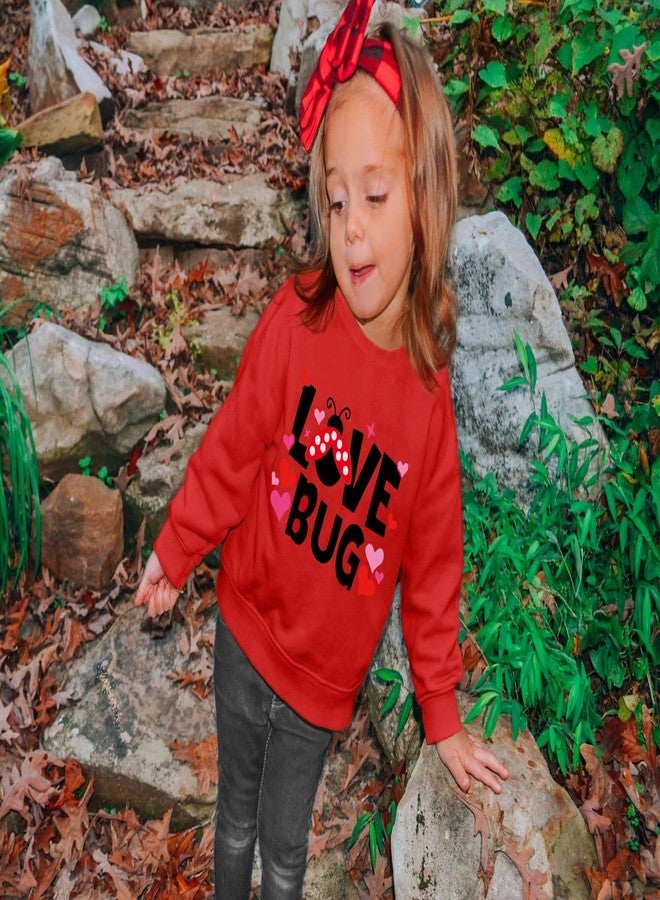 Tkria Toddler Girls Sweatshirt ABC I Love U Valentine's Day Shirt Kids Heart Print Clothes Long Sleeve Pullover Tops 2-7T - Image 3