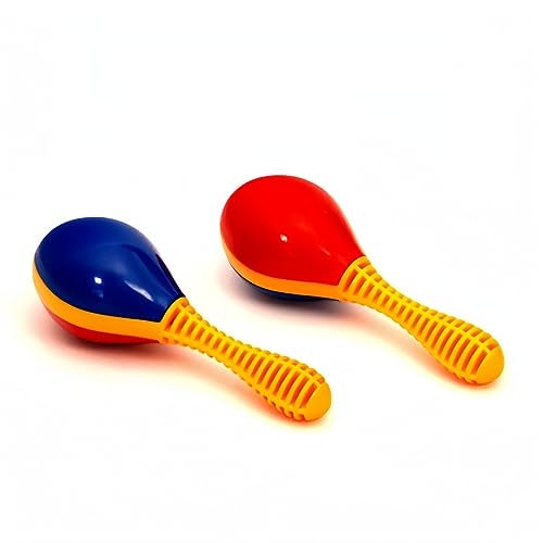 Dulier Maracas for Kids Pair of maracitosSet of 2 The First Instruments for Childrens - Image 1