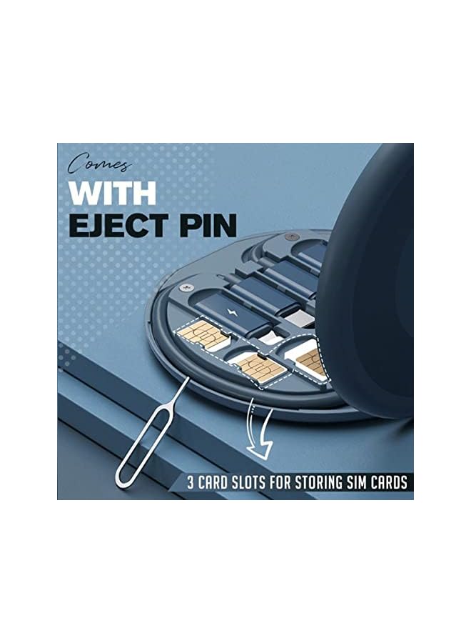 IBAMA Multifunctional 60W USB Data Cable Fast Charge Line Storage Box Mini Digital Electronic Gadgets Organizer Card Removal Pin Set (White) - Image 2