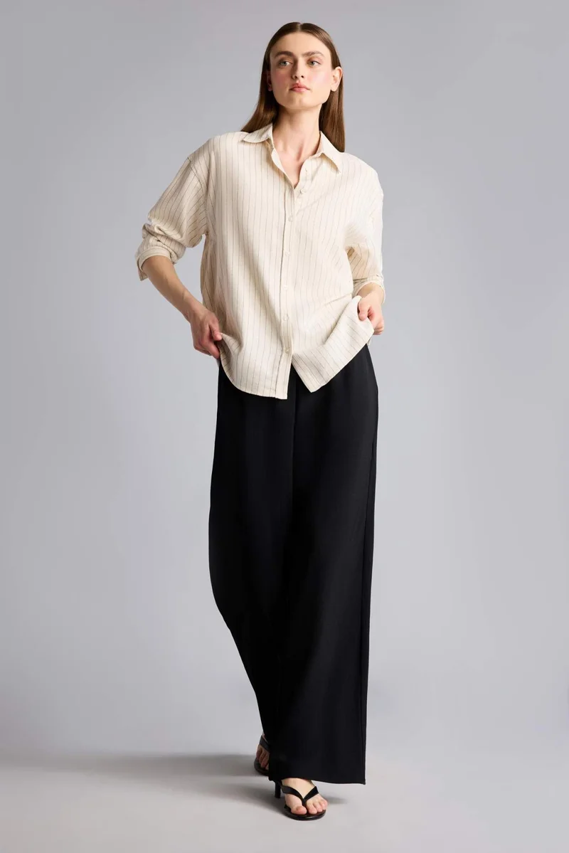 ديفاكتو Regular Fit Wide Leg With Pockets aerobics Trousers