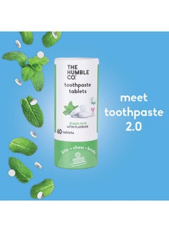 Mint Toothpaste Tablets 3 Pk Anticavity Fluoride Toothpaste Tablets With All Natural Ingredients Dentist Developed Formula Vegan Sls Free Plastic Free (Mint 180 Count) - pzsku/ZB1F3E0165130C6B548EDZ/45/_/1707979107/9130da7d-7cea-4936-91cc-6f7619941edf