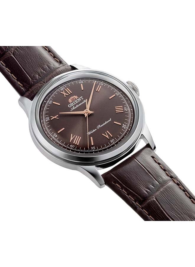 ORIENT Unisex ORIENT Classic BB00 Bambino 38 Roman RA-BB0004Y - Leather Unisex Mechanical 3 hands - Image 3
